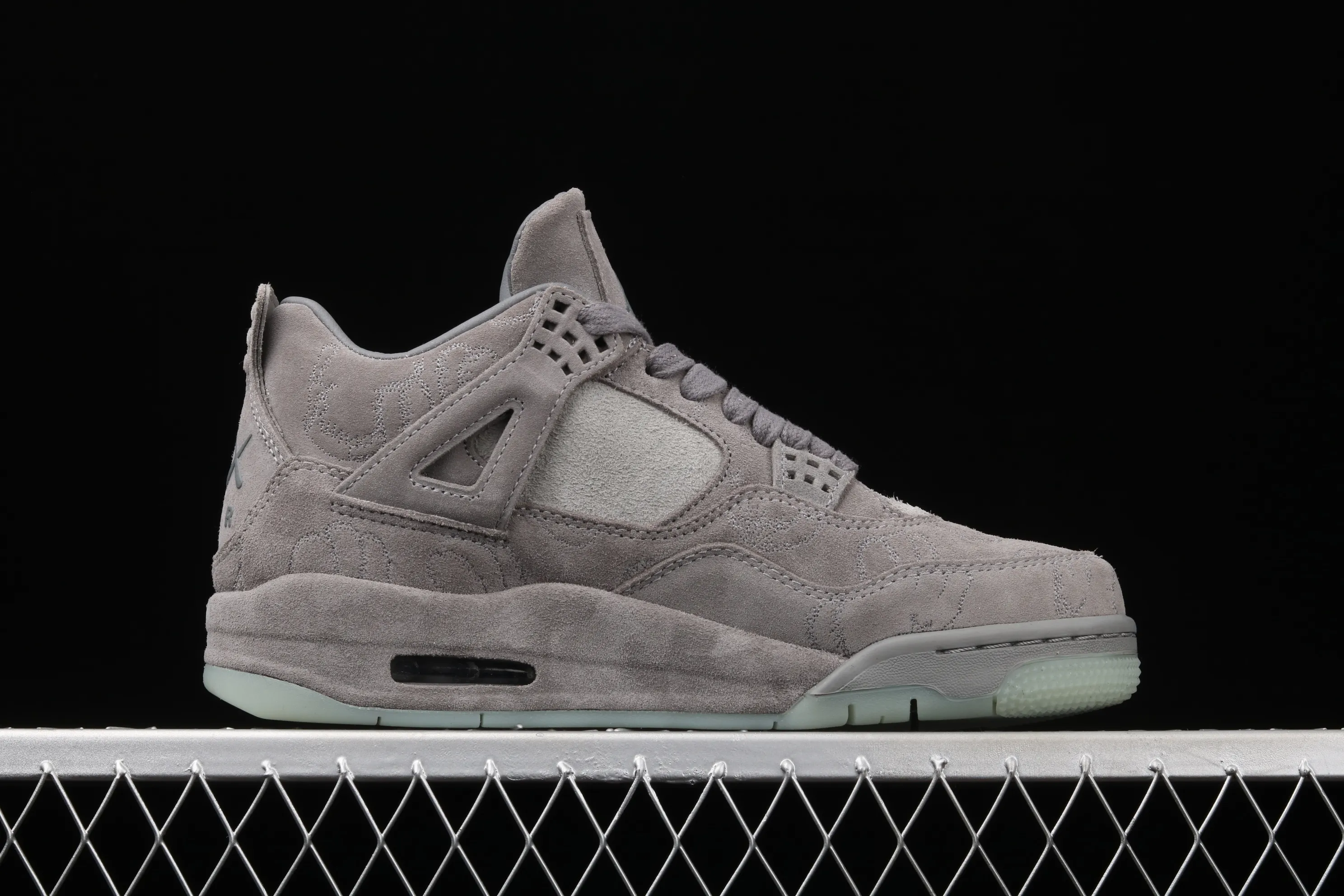 All categories Air Jordan Jordan series basketball shoes Air Jordan 4 Pure original Air Jordan 4 Cool Gray AJ4 Joe 4 cool gray suede luminous bottom basketball shoes 930155-003